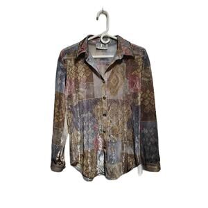 City Girl Women's Button Up Size Medium